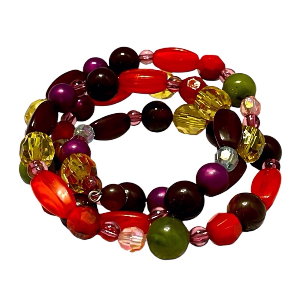 Multi Colored Coil Bracelet